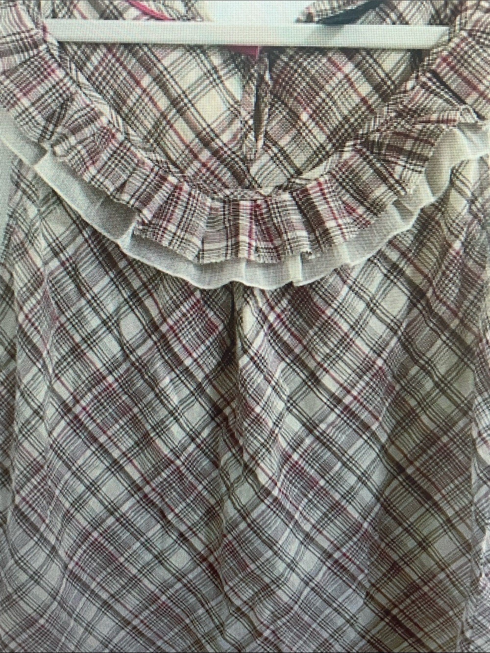 Tommy Hilfiger Plaid Shirt in Cream, Brown & Pink